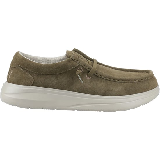 HEYDUDE Wally X Suede Heren Moccasins Schoenen Van Donkergroen/steengrijs Suède - Image 5