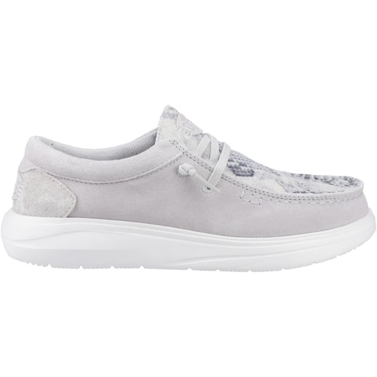 HEYDUDE Wendy COMF Leer Dames Grijs/Slang Moccasins Schoenen - Image 5