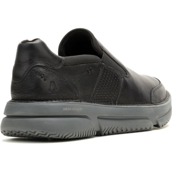 Hush Puppies Baylor Leren Mannen Zwarte Instappers - Image 2