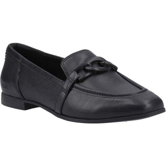 TOMS Lynette Leren Dames Zwarte Instappers - Image 1