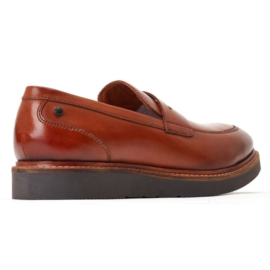 Base London Sid Leren Heren Tan Loafers - Image 2