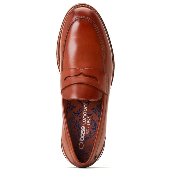Base London Sid Leren Heren Tan Loafers - Image 4