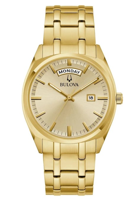 Bulova Surveyor Heren Horloge Goudkleurig 97C115 - Image 1