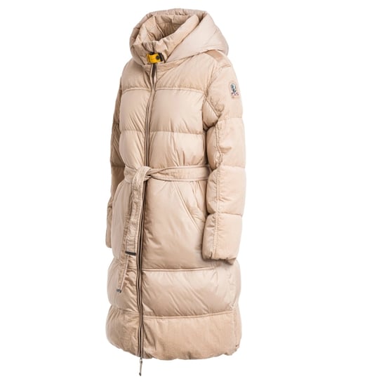Parajumpers Interstellar Sunkissed Beige Comfort Fit Lange Capuchon Donsjack - Image 3