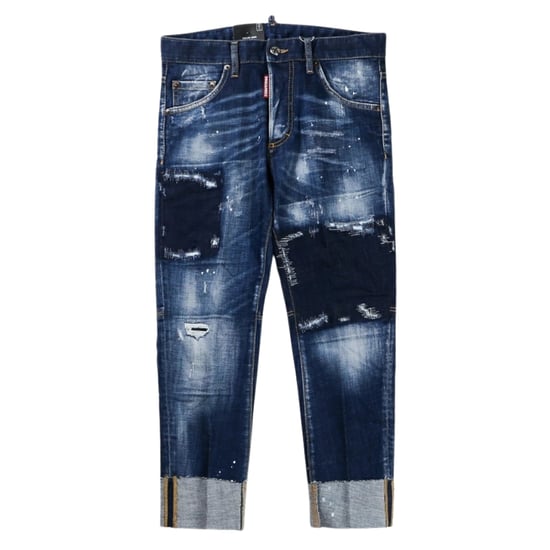 Dsquared2 Sailor Jean Donkerblauwe Patch Denim Broek - Image 1