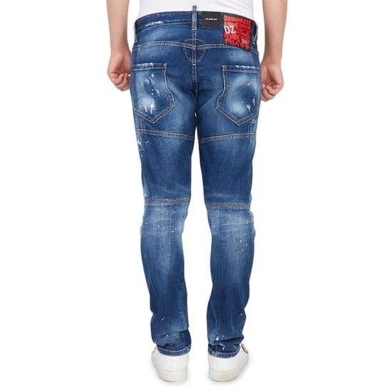 Dsquared2 Tidy Biker Jean Ripped Style Blauwe Denim Broek - Image 2