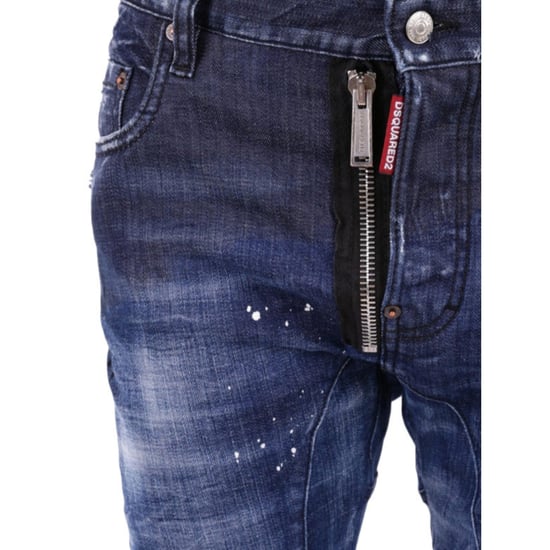 Dsquared2 Tidy Biker Jean Donkerblauwe Denim Broek - Image 3