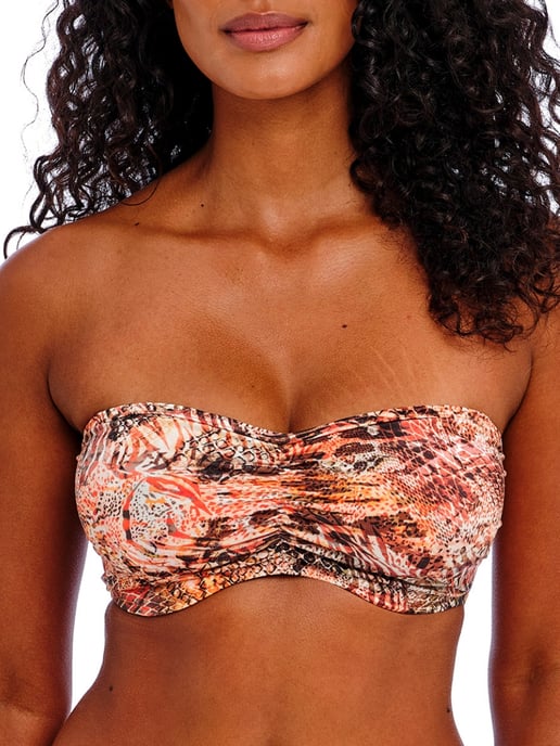 Desert Cat Bandeau Bikini Top - Image 1
