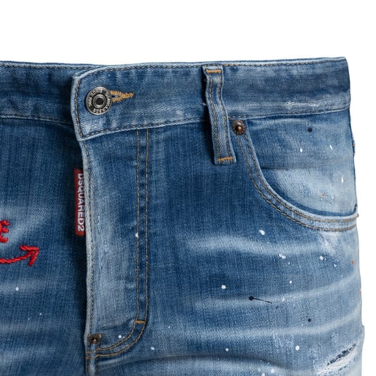 Dsquared2 Donkerblauwe Skaterjeans - Image 3
