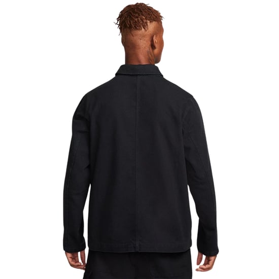 Nike Effen Zwart Overshirt - Image 3