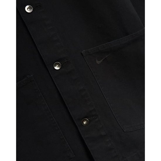 Nike Effen Zwart Overshirt - Image 4