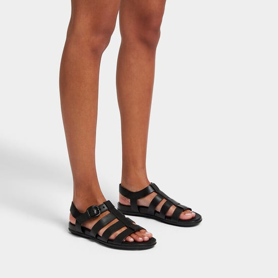 Fitflop Gracie Rubber-buckle Dames Visser Sandalen Helemaal Zwart - Image 4