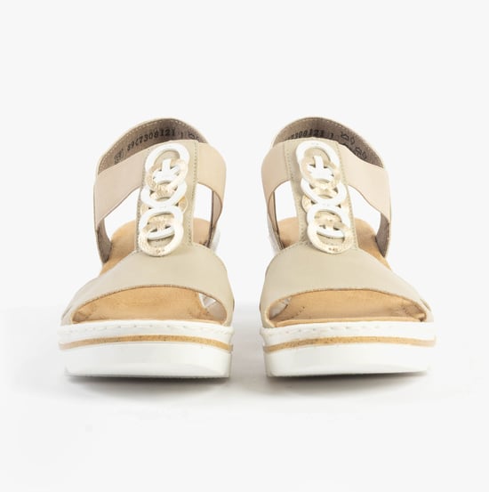 Rieker 67498-62 Dames Sandalen Beige - Image 4