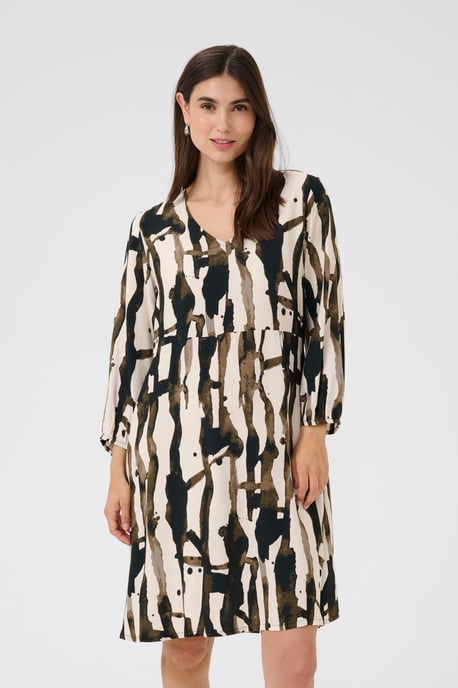 Jurk CUashley Feminine grey white - Image 3
