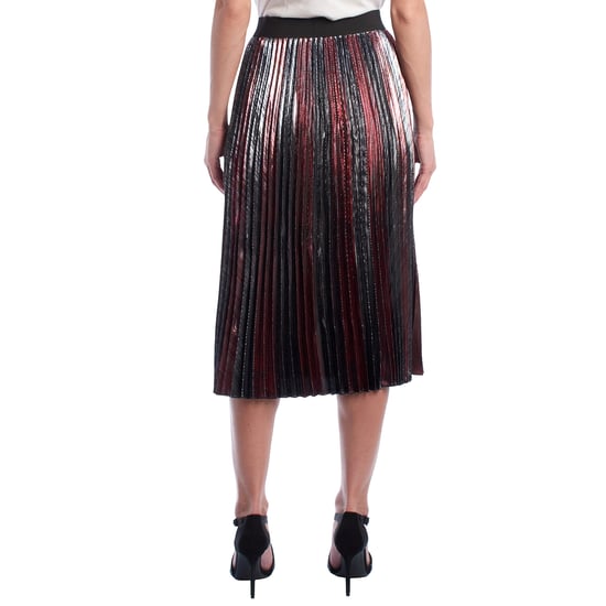 Dames' metallic geplooide midirok WJCP312F - Image 4