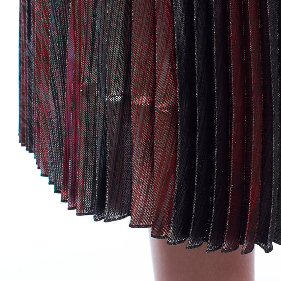 Dames' metallic geplooide midirok WJCP312F - Image 5