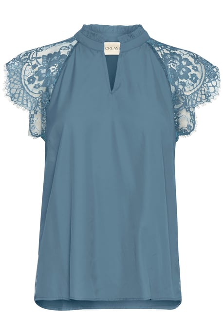 Blouse met korte mouwen CRNola Straight fit blue - Image 4