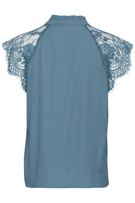 Blouse met korte mouwen CRNola Straight fit blue - Image 5