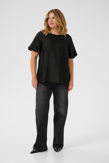 Blouse met korte mouwen KCgirla Regular fit black - Image 1