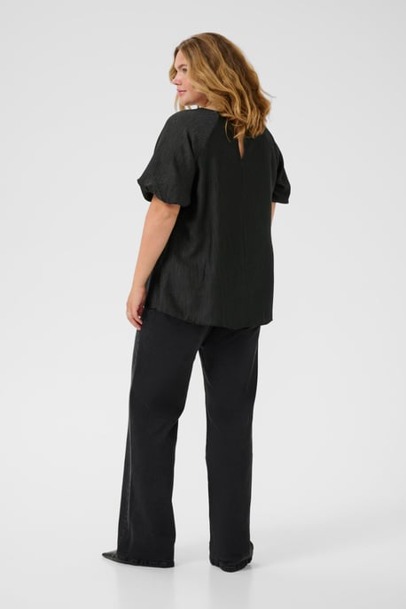 Blouse met korte mouwen KCgirla Regular fit black - Image 2