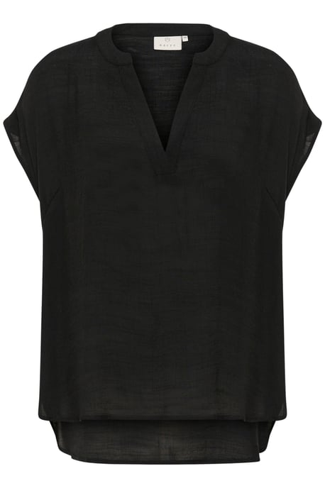 Blouse met korte mouwen KAanja Regular fit black - Image 4