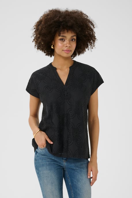 Blouse met korte mouwen CUsigla Relaxed fit - Image 3