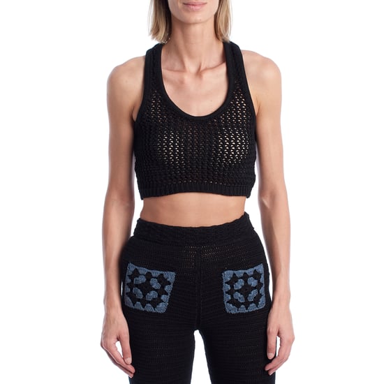 KWTT00103 Opengewerkte gebreide top voor dames - Image 1
