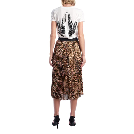 WJCD0302F Geplooide midirok voor dames - Image 4