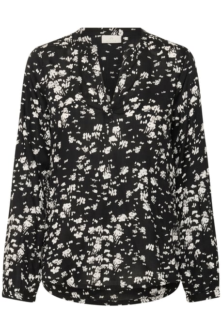 Blouse met lange mouwen KAbeathe Regular fit black white - Image 4