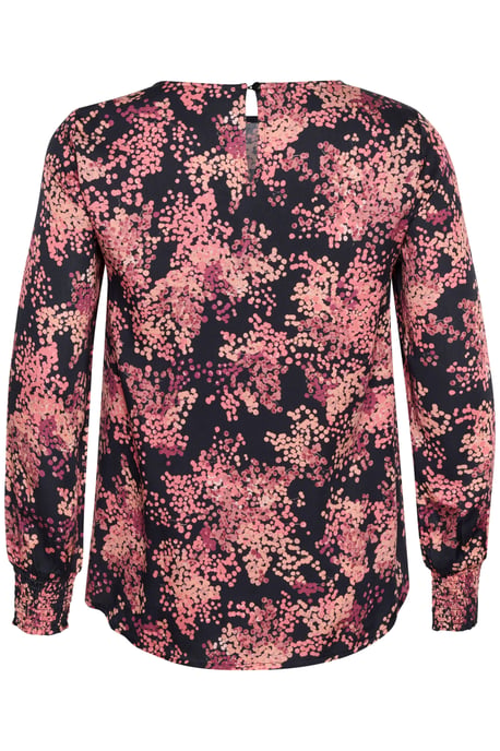 Blouse met lange mouwen KCjeanetta Regular fit black red - Image 5