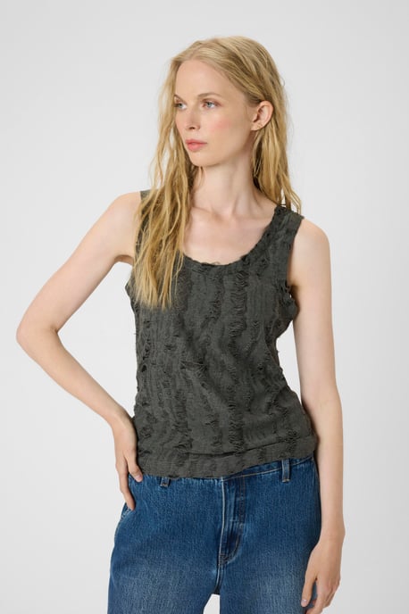 Jersey top KBAlessia Slim fit grey - Image 3