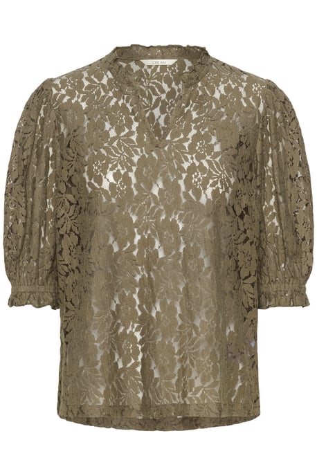 Blouse met korte mouwen CRKaspis A-shape khaki - Image 4