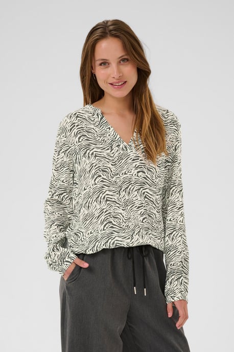 Blouse met lange mouwen KAditte Regular fit animal - Image 3