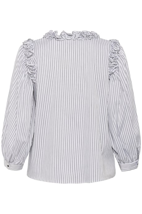 Blouse met lange mouwen KBBeatrice Feminine white black - Image 5