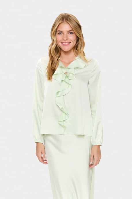 Blouse met lange mouwen LodisaSZ Regular fit pale green - Image 2