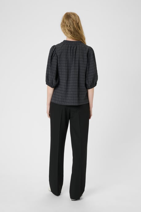 Blouse met korte mouwen KBAyo Classic fit white green - Image 2