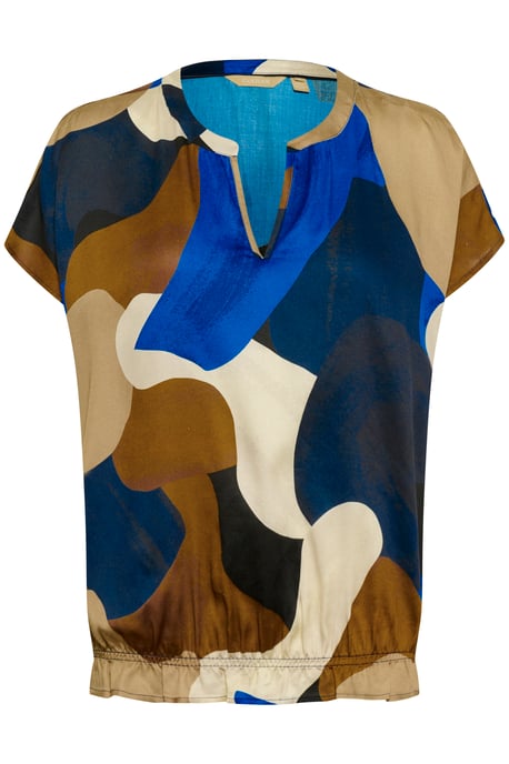 Blouse met korte mouwen CUdana Relaxed fit multicolour - Image 4