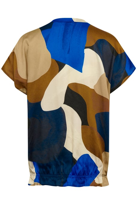 Blouse met korte mouwen CUdana Relaxed fit multicolour - Image 5