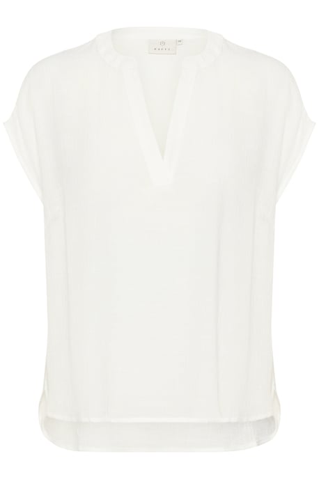 Blouse met korte mouwen KAanja Regular fit white - Image 4