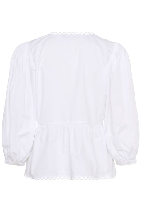 Blouse met korte mouwen KBAnnabelle Peplum fit white - Image 5