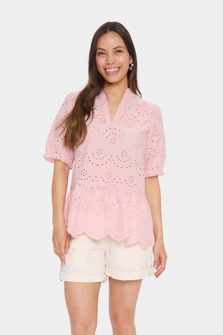 Blouse met korte mouwen GeleksaSZ Regular fit rose - Image 2