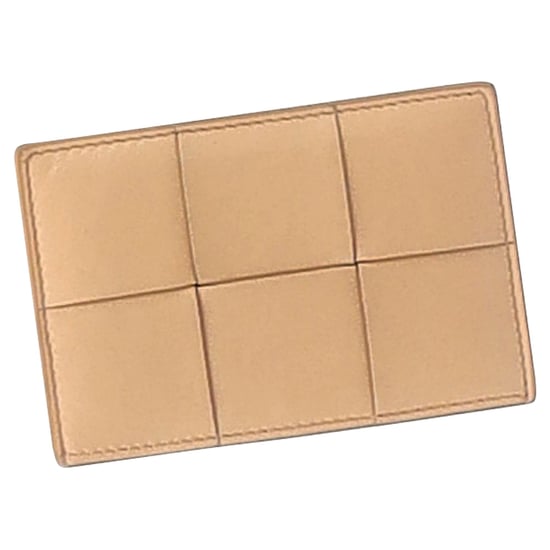 Bottega Veneta Intrecciato Kaartenhouder in Beige Leer - Image 1