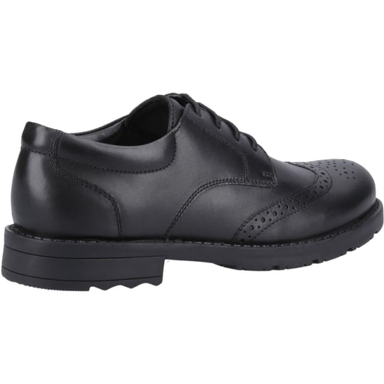 Hush Puppies Brian Senior Leren Herenschoenen In Het Zwart - Image 2