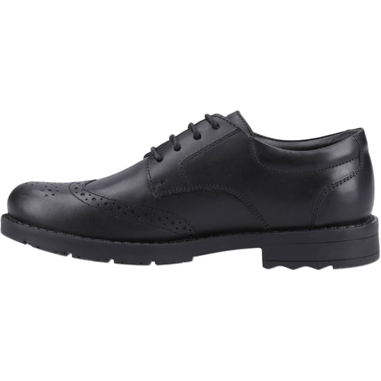 Hush Puppies Brian Senior Leren Herenschoenen In Het Zwart - Image 4