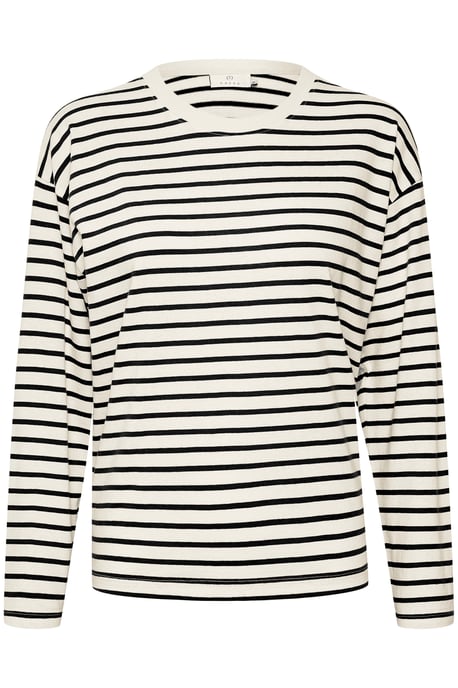 T-shirt met lange mouwen KAwinny Loose fit white black - Image 4