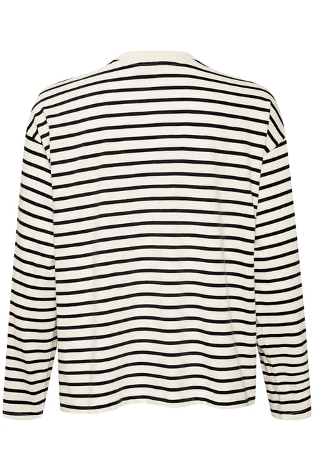 T-shirt met lange mouwen KAwinny Loose fit white black - Image 5