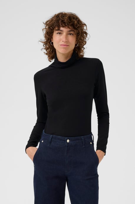 T-shirt met lange mouwen EfinasPW Slim fit black - Image 2