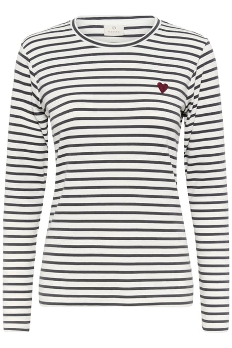 T-shirt met lange mouwen Liddy Regular fit white grey - Image 4