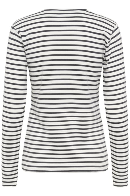 T-shirt met lange mouwen Liddy Regular fit white grey - Image 5