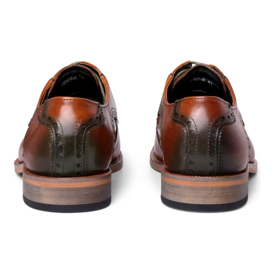 Justin Reess Heren Bruine Leren Veterschoenen Oxford - Jenson - Image 4